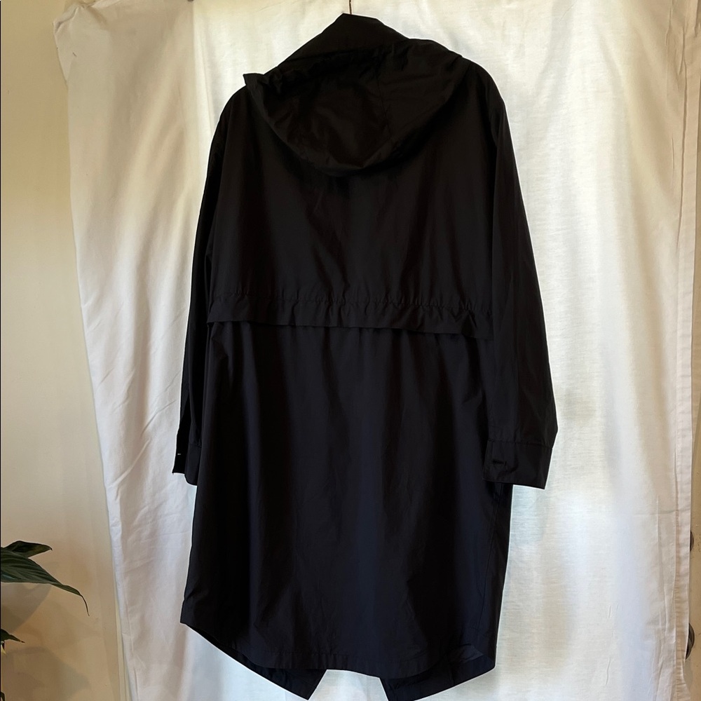 Everlane Dark Navy Hooded Utility Coat     Size Medium